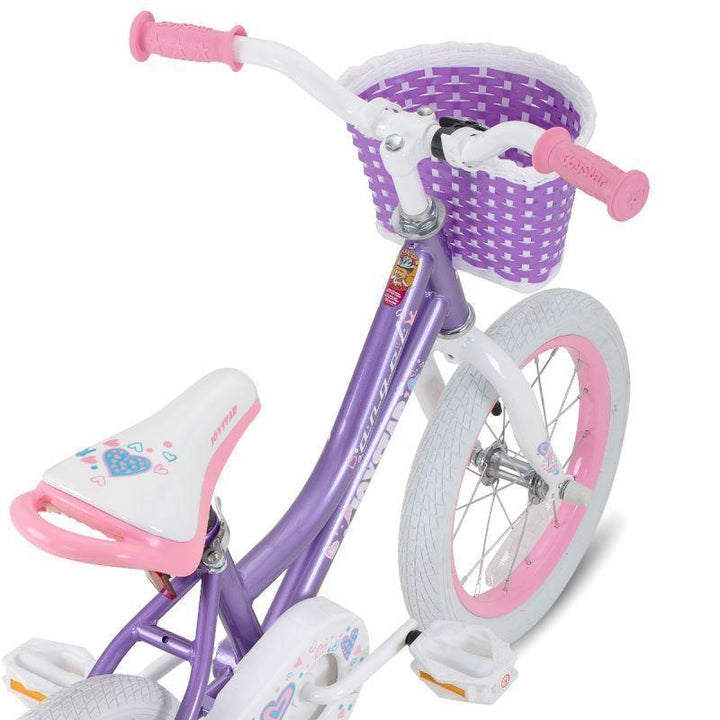 JOYSTAR Angel Girls Bike with Training Wheels & Basket CA - JOYSTARBIKE