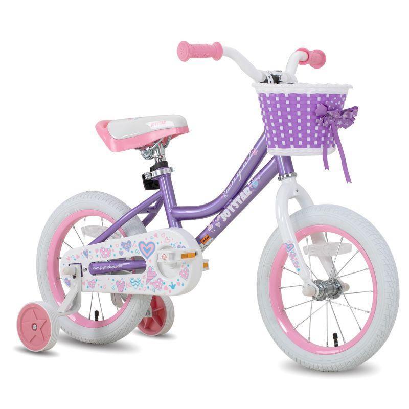 JOYSTAR Angel Girls Bike with Training Wheels & Basket CA - JOYSTARBIKE