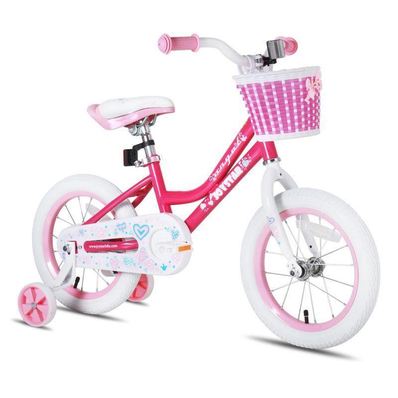 JOYSTAR Angel Girls Bike with Training Wheels & Basket CA - JOYSTARBIKE