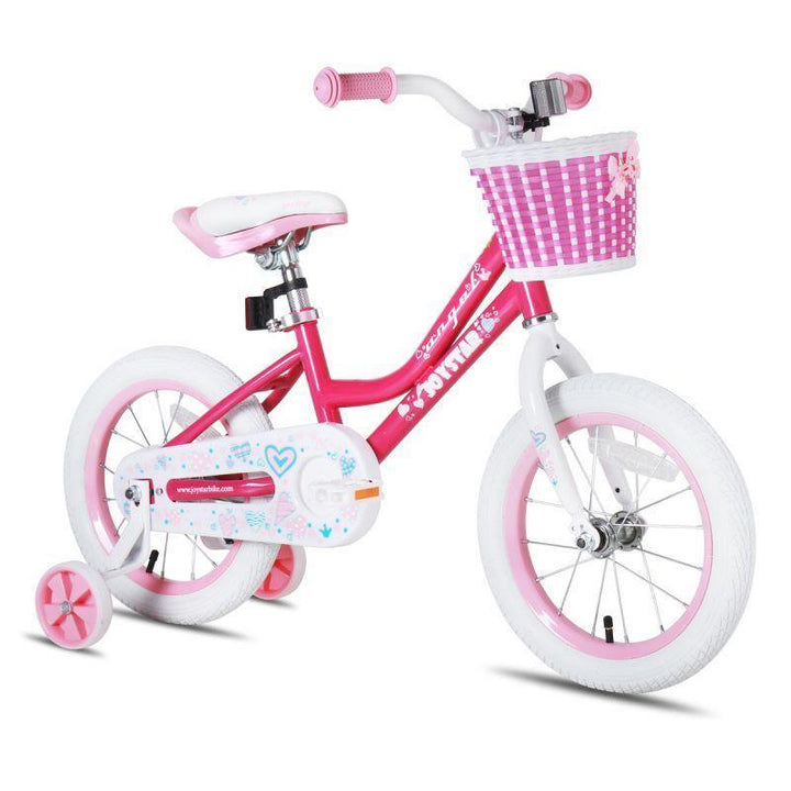 JOYSTAR Angel Girls Bike with Training Wheels & Basket CA - JOYSTARBIKE