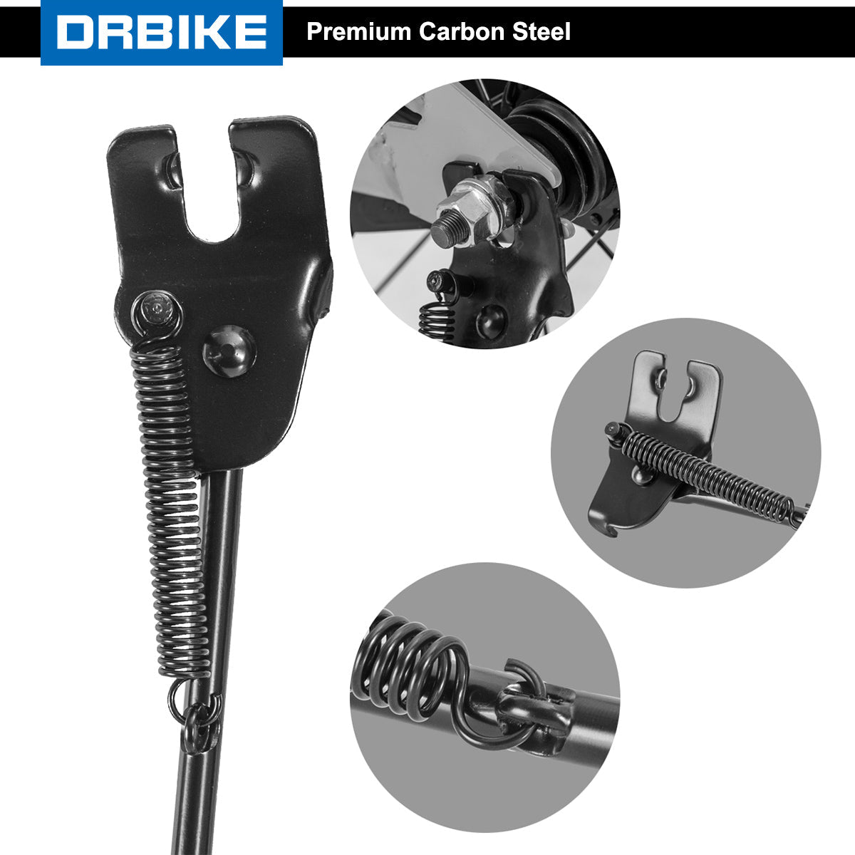 Kickstand for 14 inch bike top