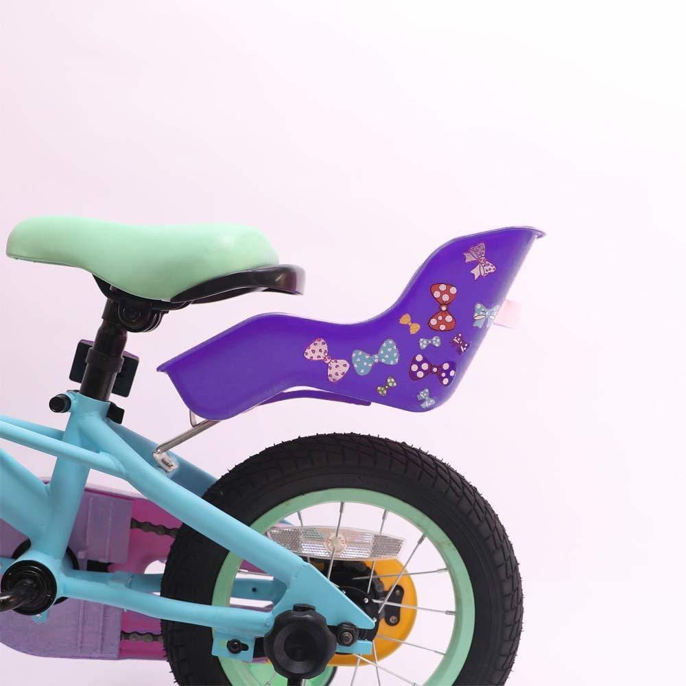 Joystar Doll Bike Seat with DIY Decals/Stickers , Pink Purple - JOYSTARBIKE