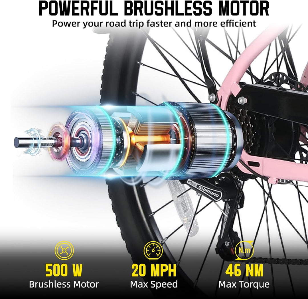 electric jet engine for bicycle JOYSTAR 26 Inch Electric Bike for Adults & Teenagers