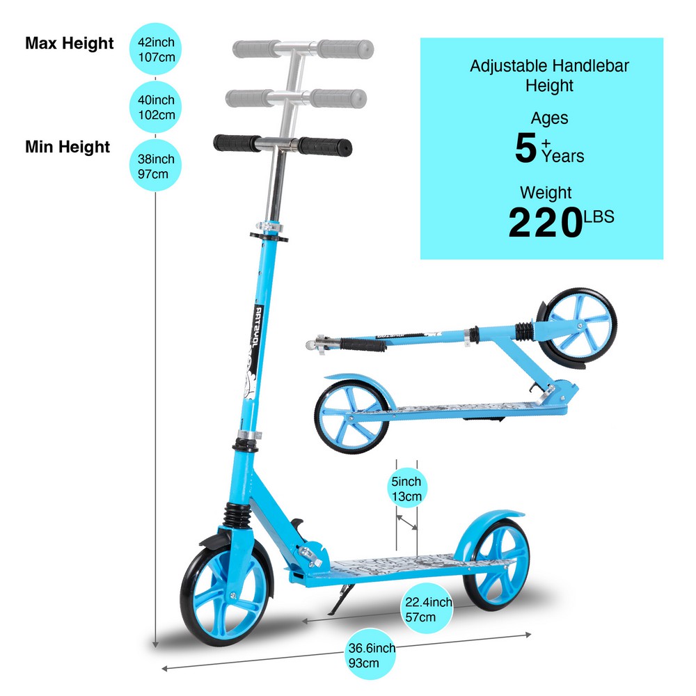 JOYSTAR Bravo Kick Scooter for Kids Ages 4-9 Years, Foldable Kids Scooter