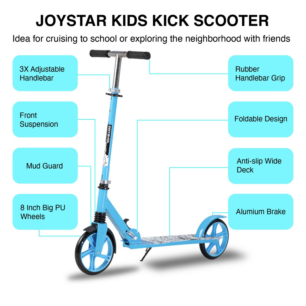 JOYSTAR Bravo Kick Scooter for Kids Ages 4-9 Years, Foldable Kids Scooter