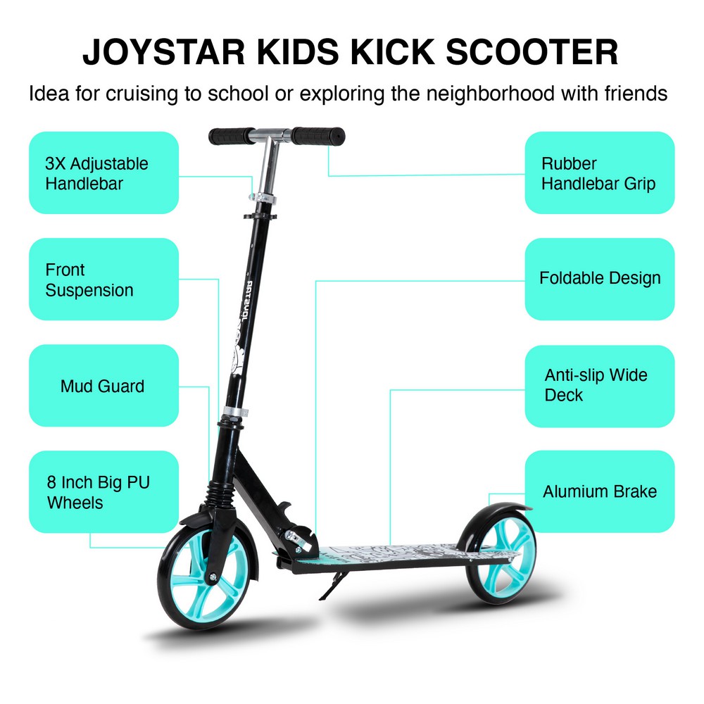 JOYSTAR Bravo Kick Scooter for Kids Ages 4-9 Years, Foldable Kids Scooter