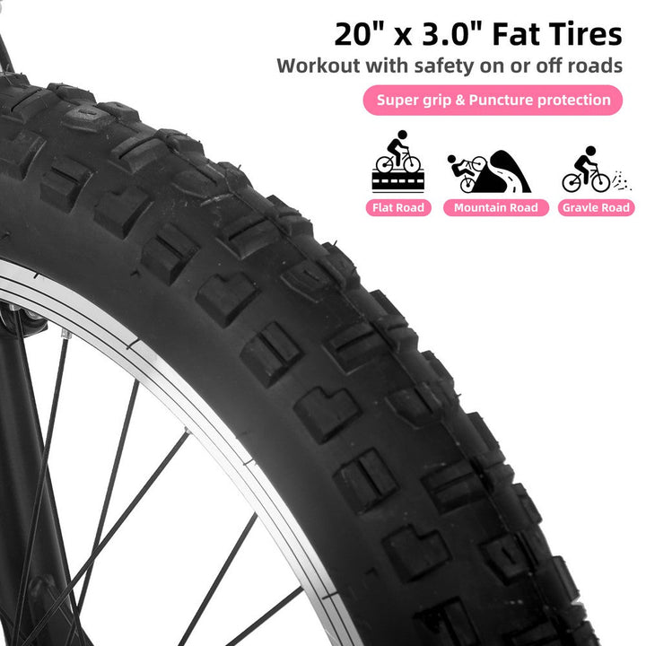 JOYSTAR 20" Fat Tire Kids Mountain Bike JOYSTAR