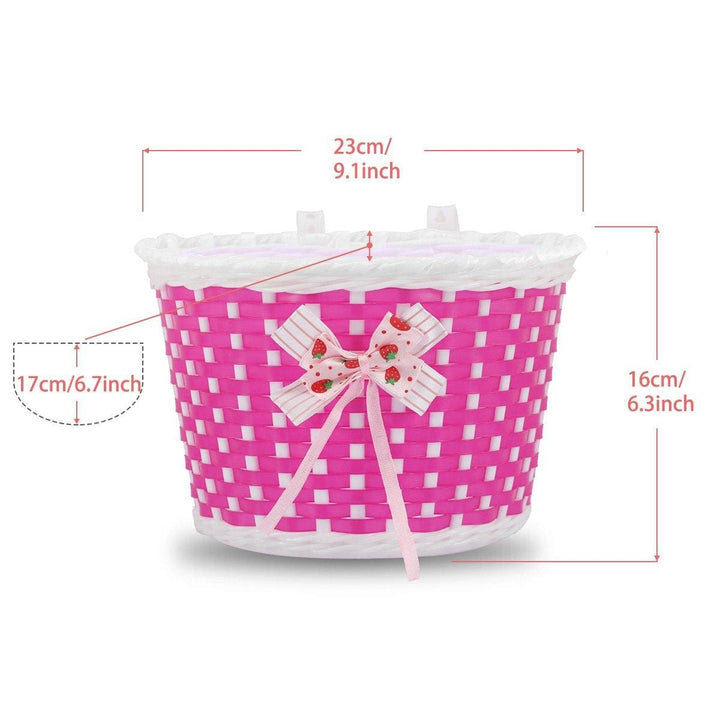 Kids Bike Basket with Flower or Bowknot - JOYSTAR BIKE