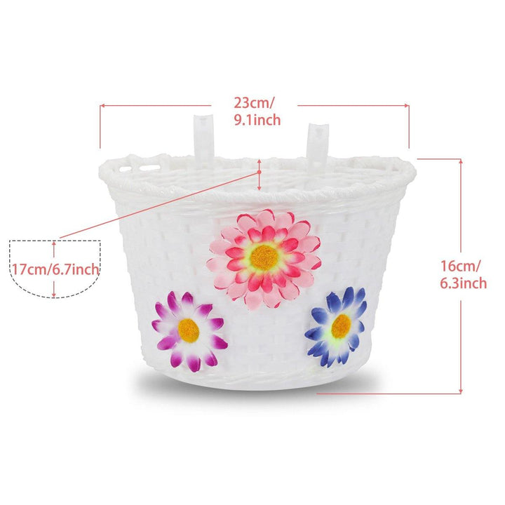 Kids Bike Basket with Flower or Bowknot - JOYSTAR BIKE