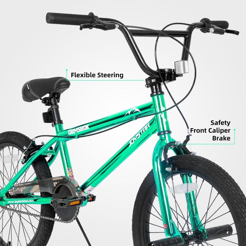 JOYSTAR NEO BMX Vélo pour enfants à partir de 7 ans avec roues  d'entraînement, 20, Noir 