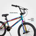 Vélo BMX Freestyle JOYSTAR 20 Pouces Pour Enfants 7-11 Ans - Cadre Acier, Frein Arrière, Pneus 20x2.125 - 11