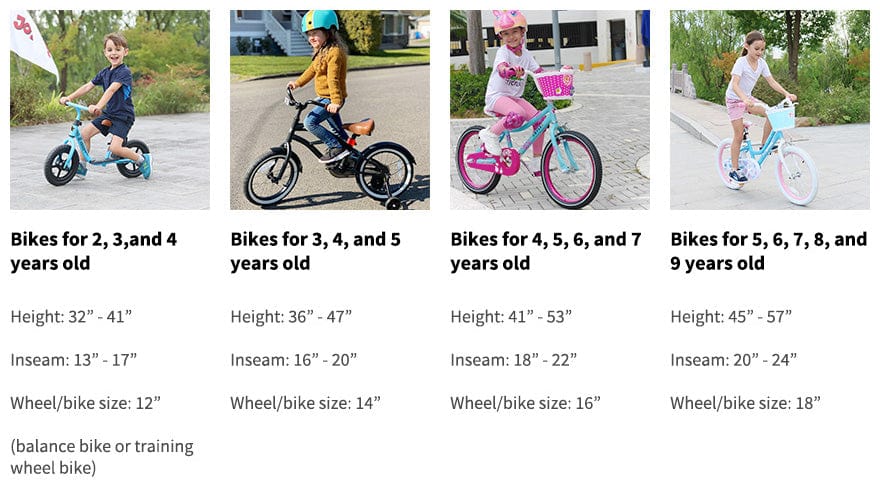 Bike Sizing Chart JOYSTARBIKE